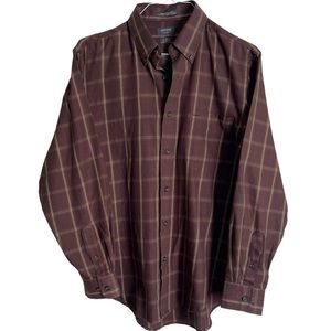 Arrow - Burgundy Plaid, Classic Fit Button Down Shirt